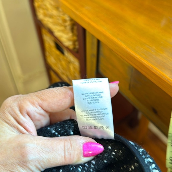 On Trend IRO Cof Black and White Open Front Tweed Jacket- Size 38 - Picture 11 of 11